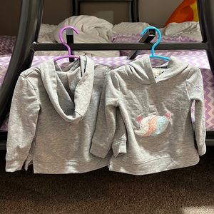 12 mo unicorn princess hoodies
